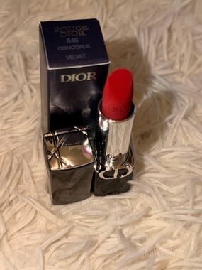 Dior Rouge Dior Velvet Lipstick in 846 Concorde - Bright Red